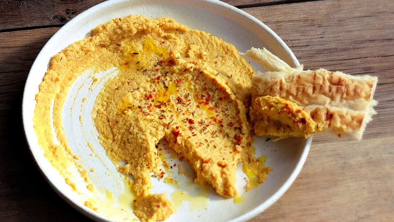 Roast root hummus