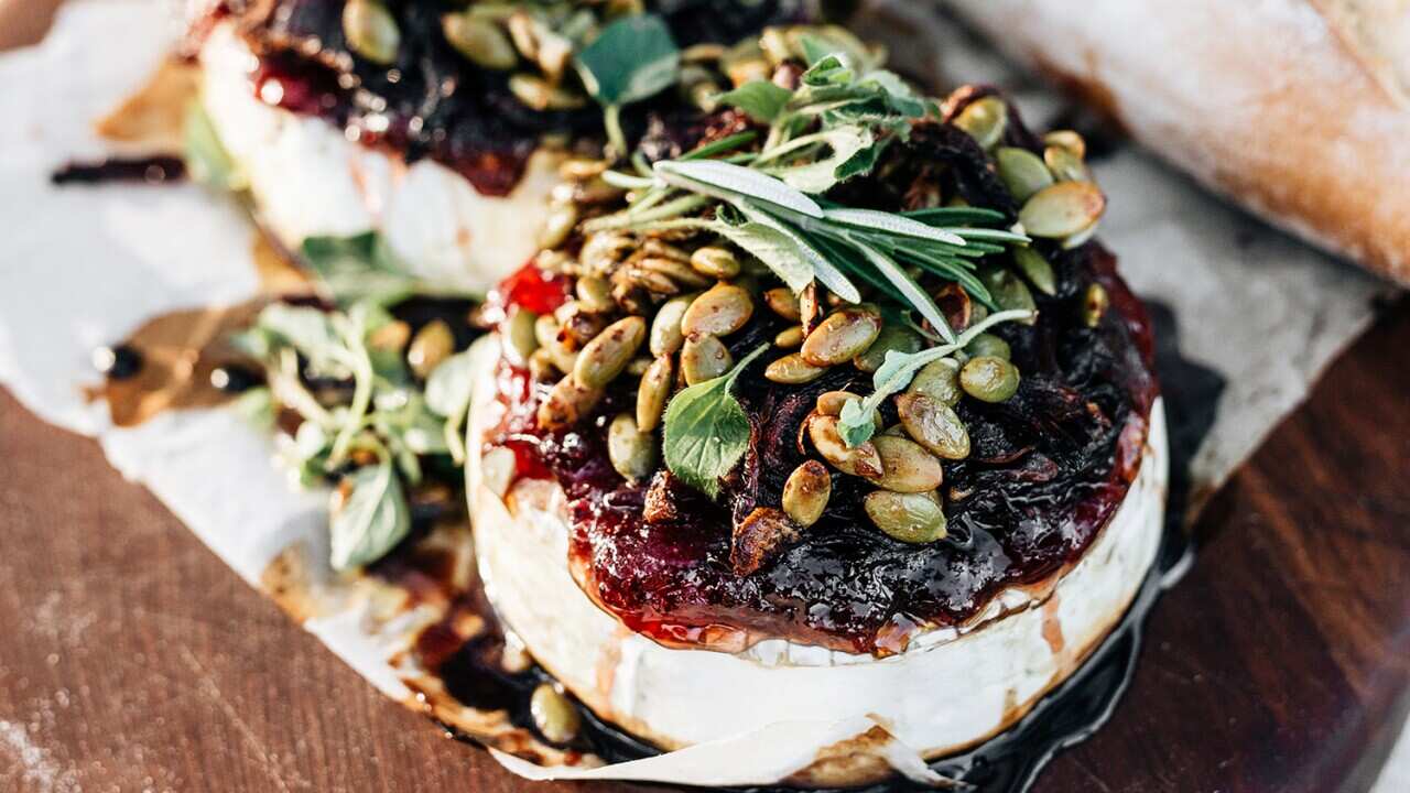 Loaded baked brie