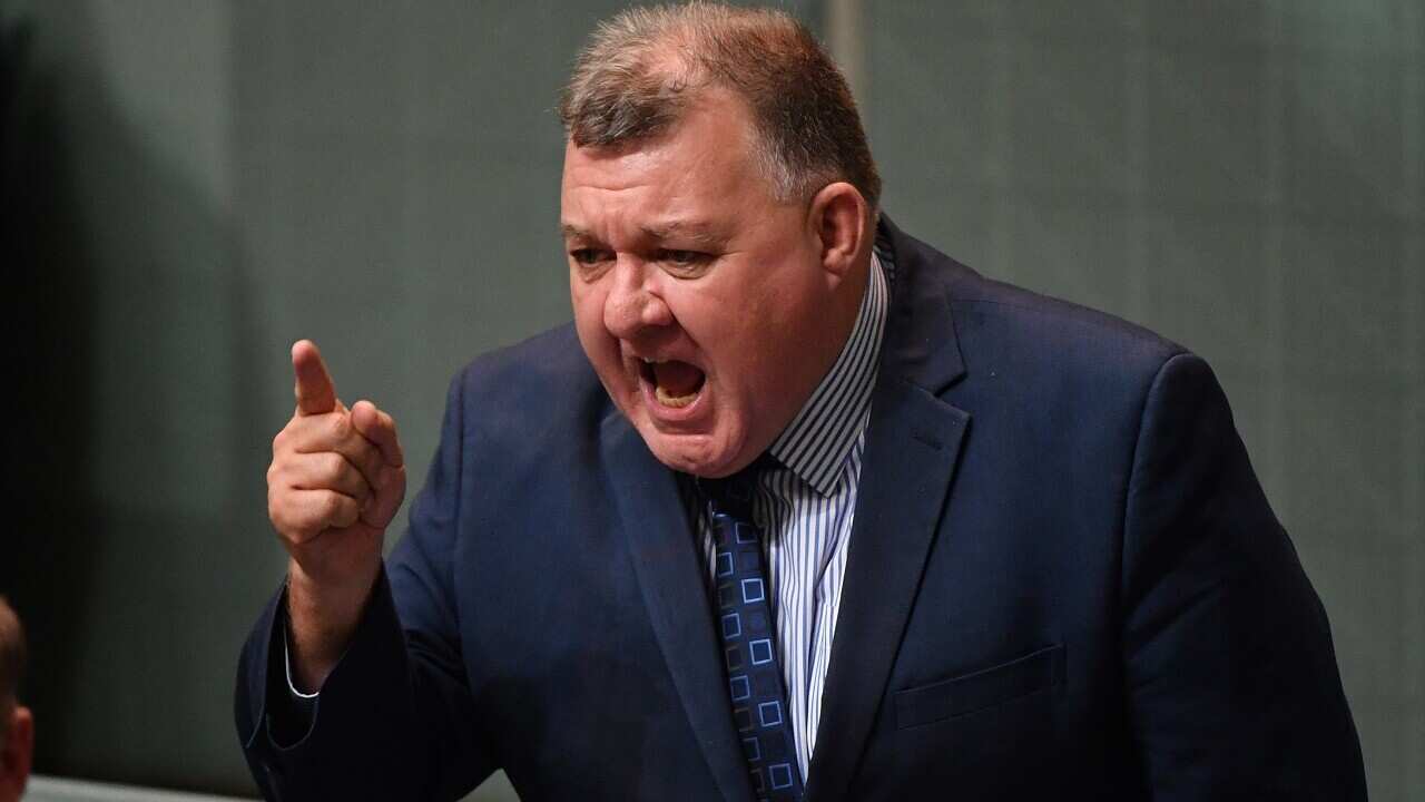 Liberal member for Hughes Craig Kelly during Question Time in the House of Representatives.