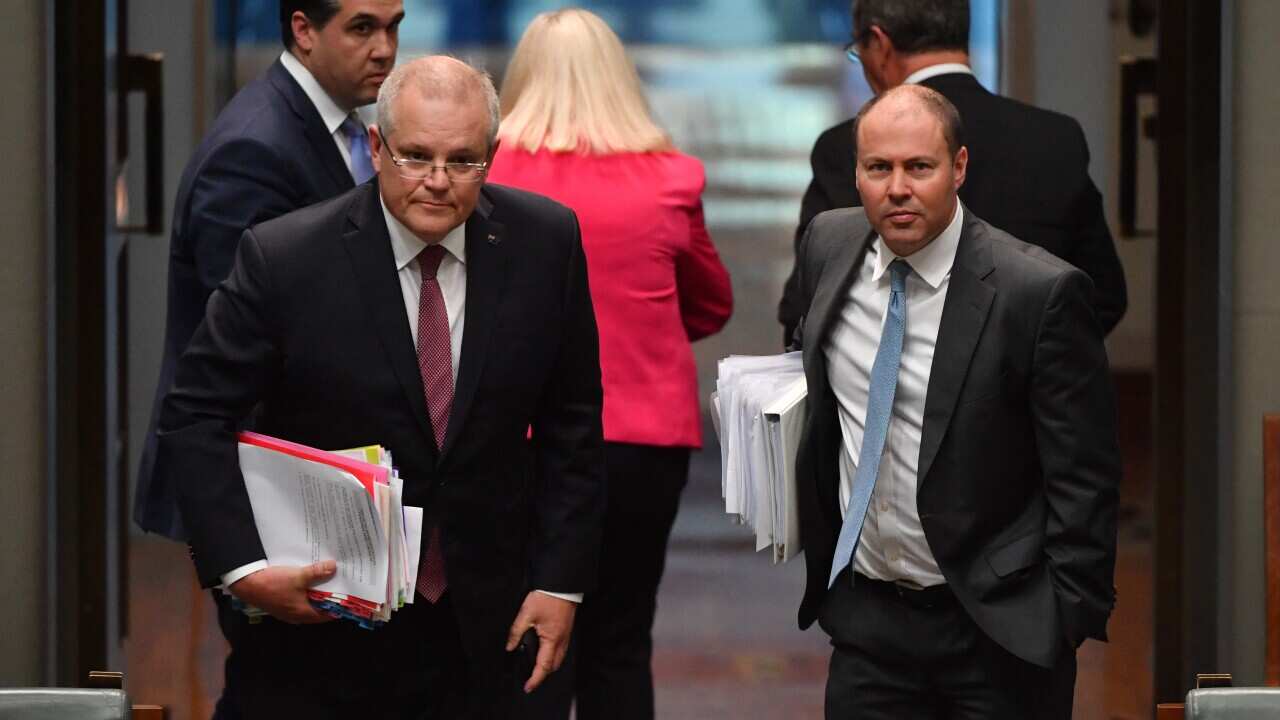 Prime Minister Scott Morrison and Treasurer Josh Frydenberg.