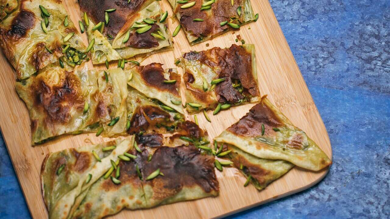 Katmer (Gaziantep pistachio pastry)