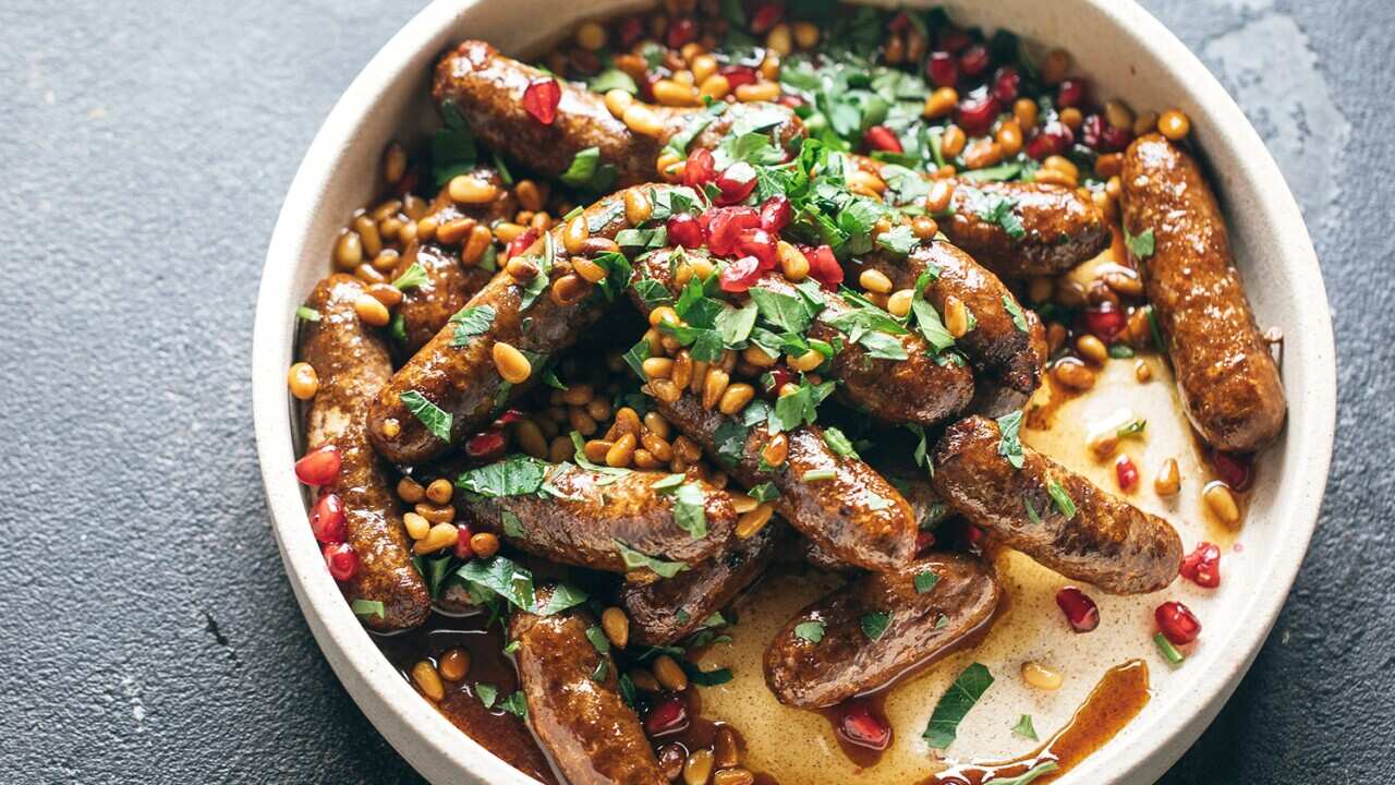 Dressed Lebanese sausages