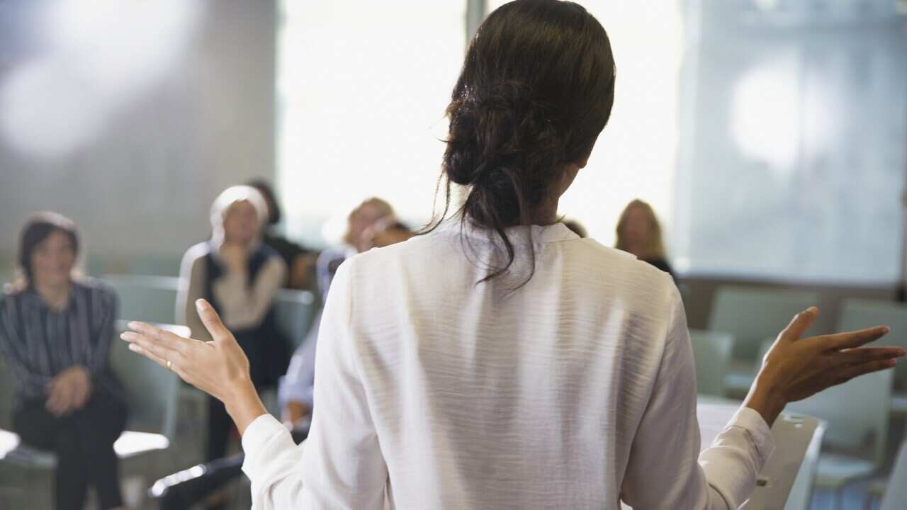 brown women in room 