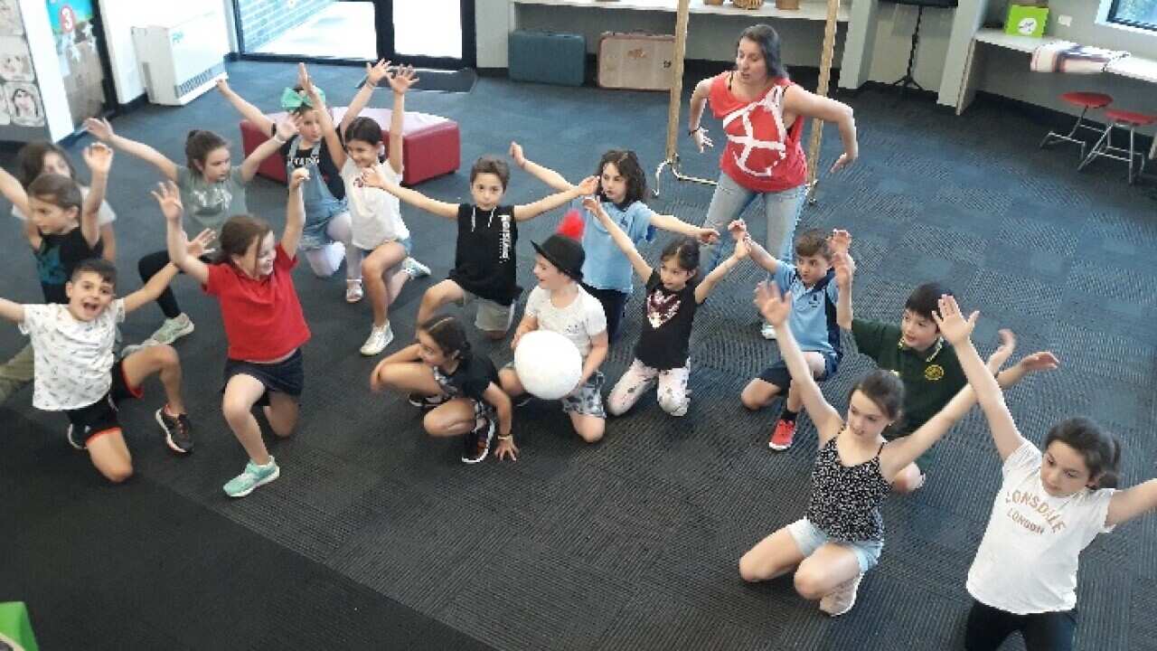 Rehearsals in Melbourne's Greek Community School campus in Balwyn North. 