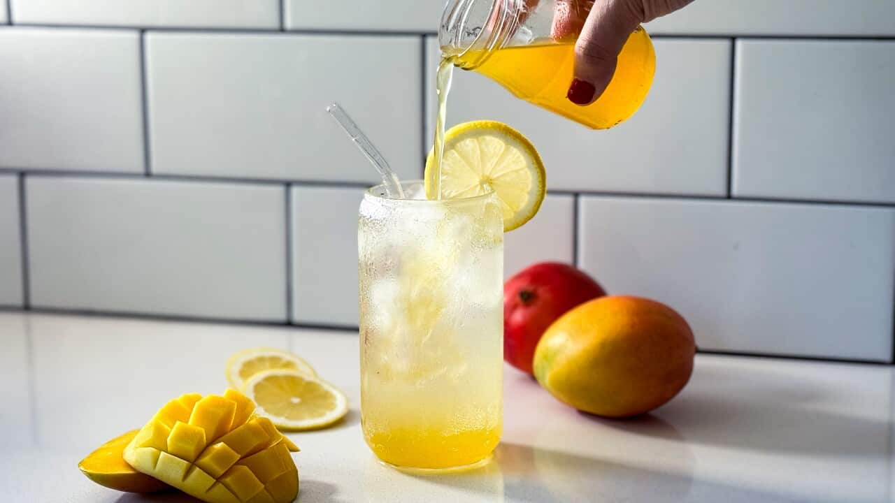 Adam Liaw’s mango scrap syrup