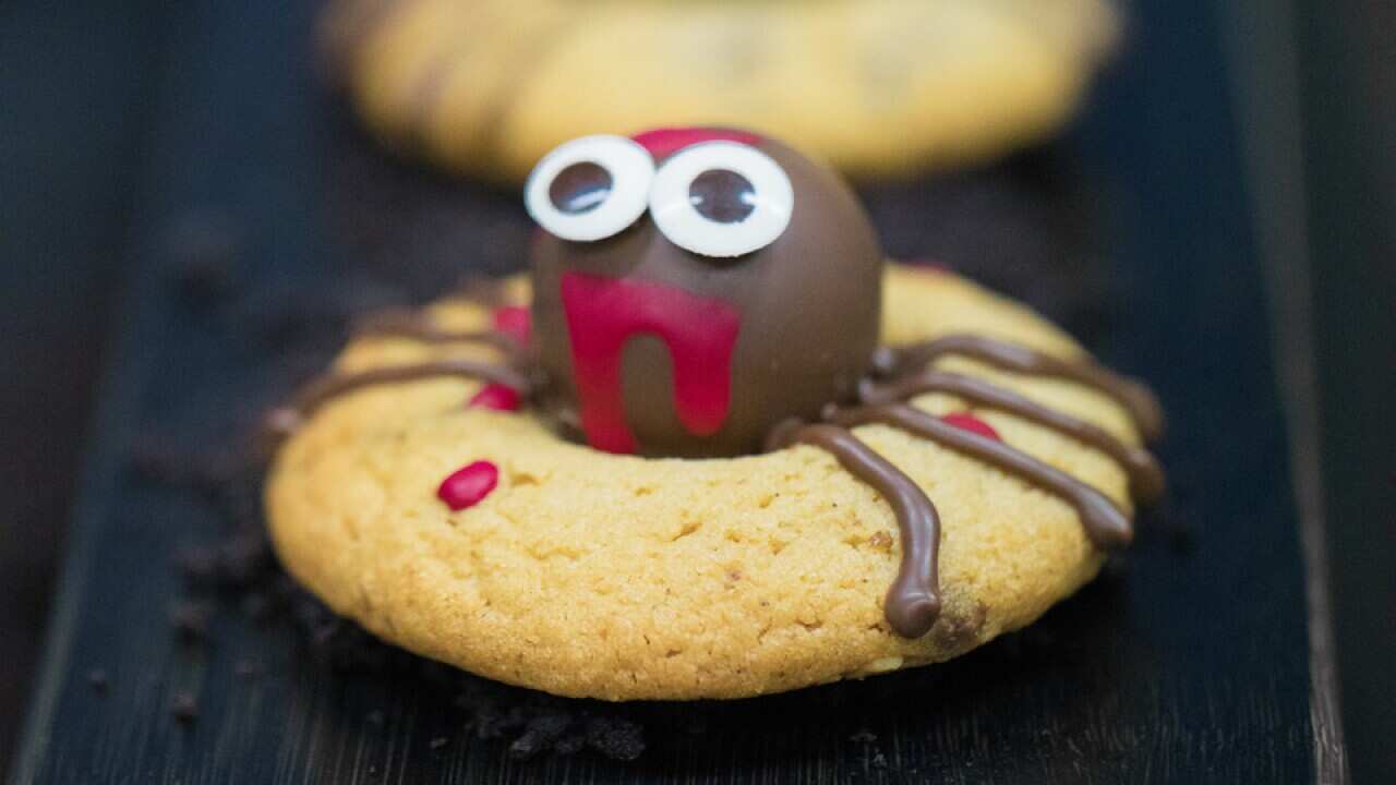 Spider peanut butter cookies