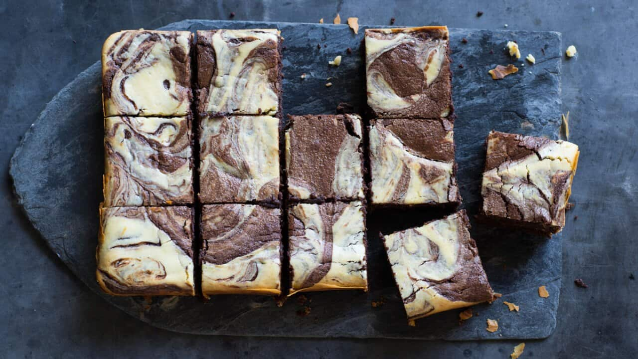 Black and white brownies