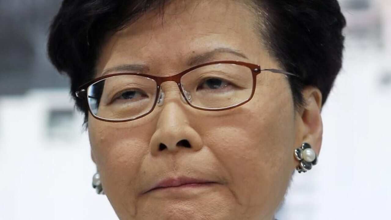 Hong Kong's Chief Executive Carrie Lam .