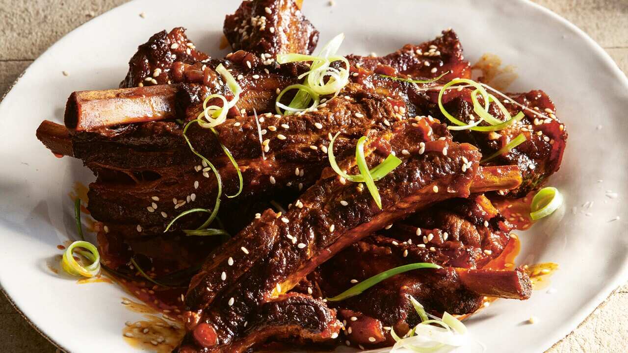 Korean-style pork ribs