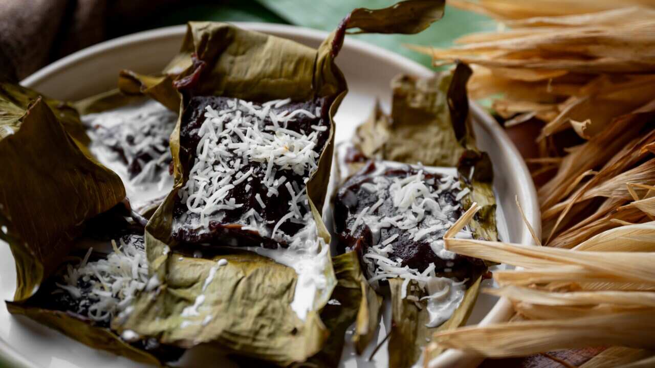 Banana and sago pudding