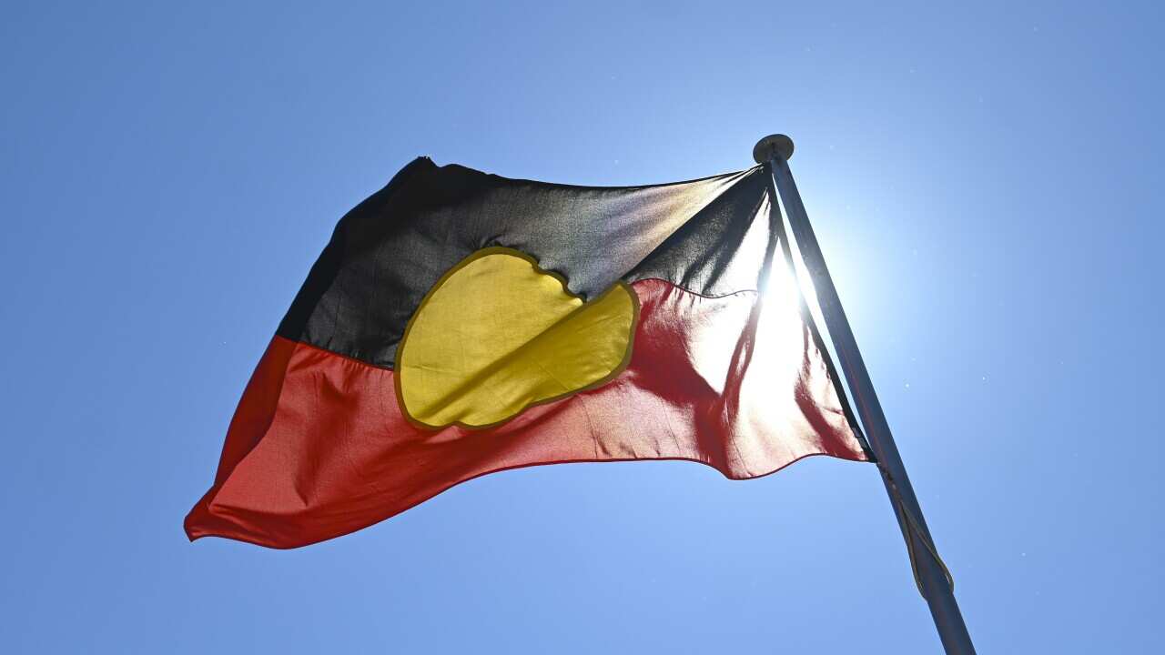 An Australian Aboriginal flag