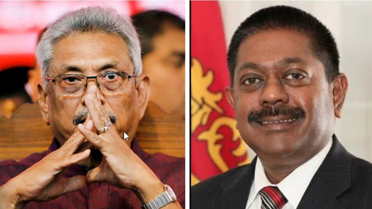 Former Sri Lankan president Gotabaya Rajapaksa_ Former Sri Lankan ambassador to America Jaliya Wickramasuriya