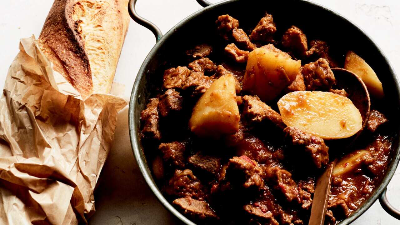 Hungarian pork and beef goulash