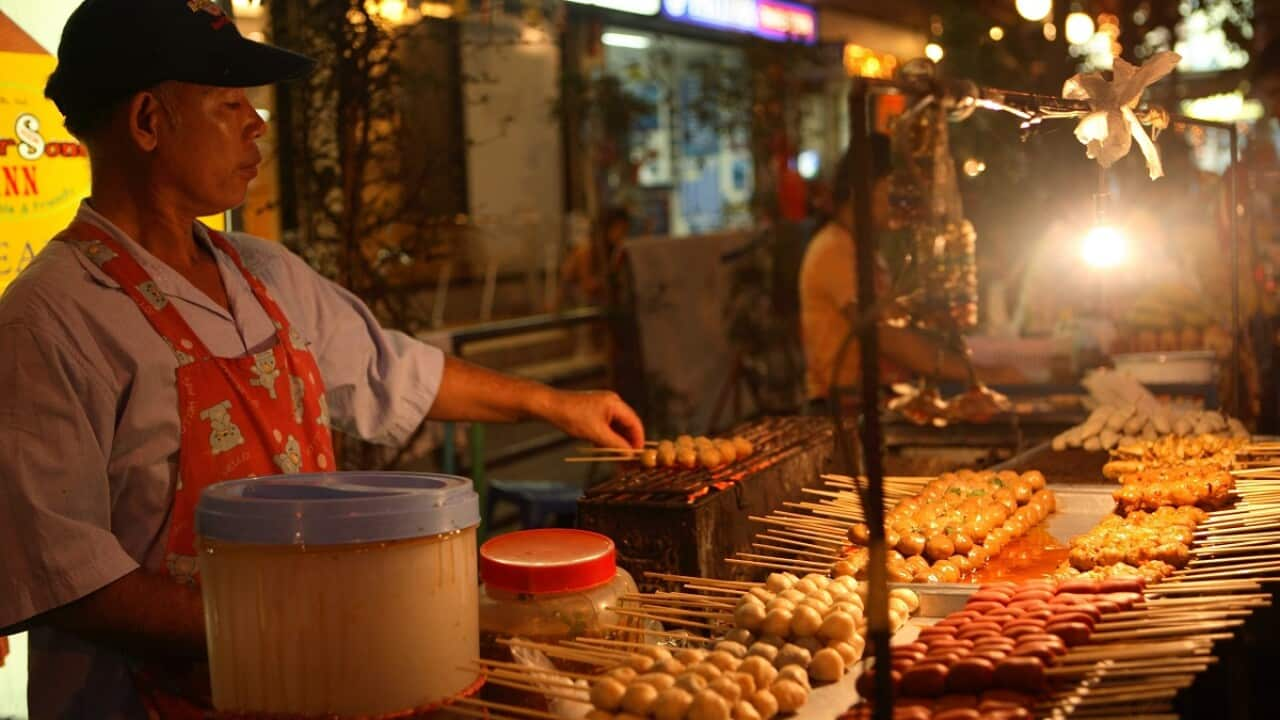 Bangkok street food vendor