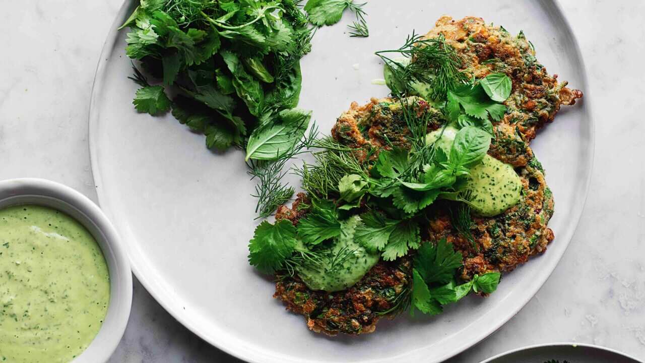 Iranian herb fritters