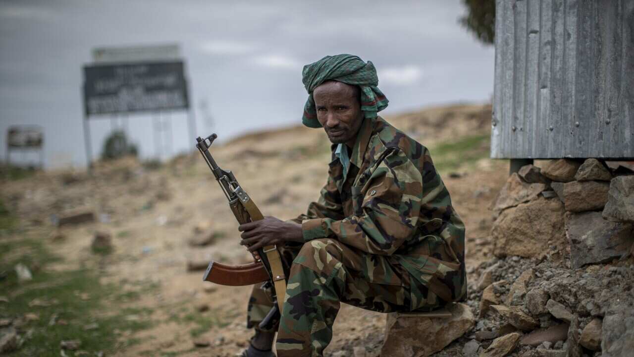 A fighter loyal to the Tigray People's Liberation Front