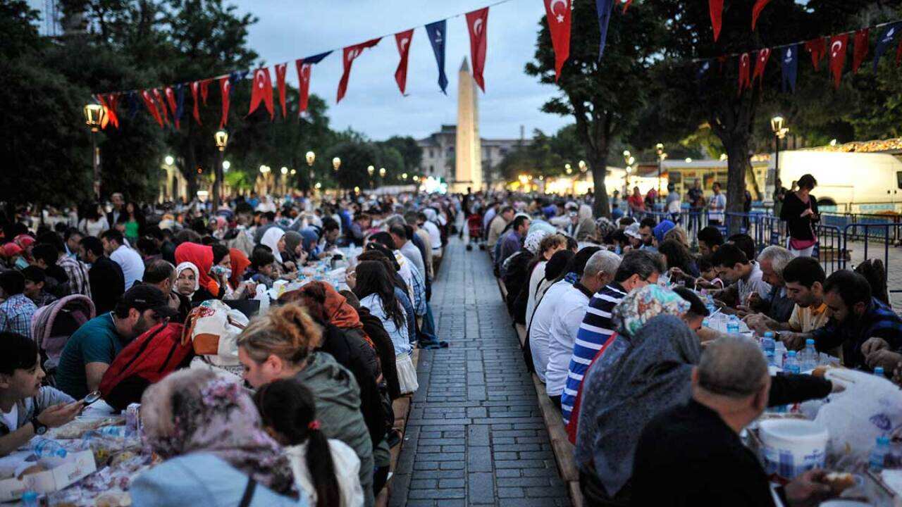 Breaking ramadan feast in Turkey 