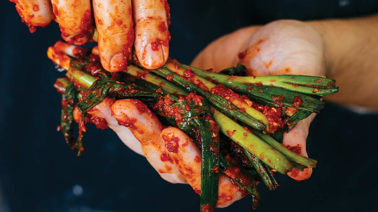 Spring onion kimchi (pa kimchi)