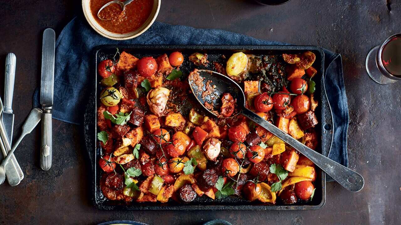 Piri piri eazy chorizo bake