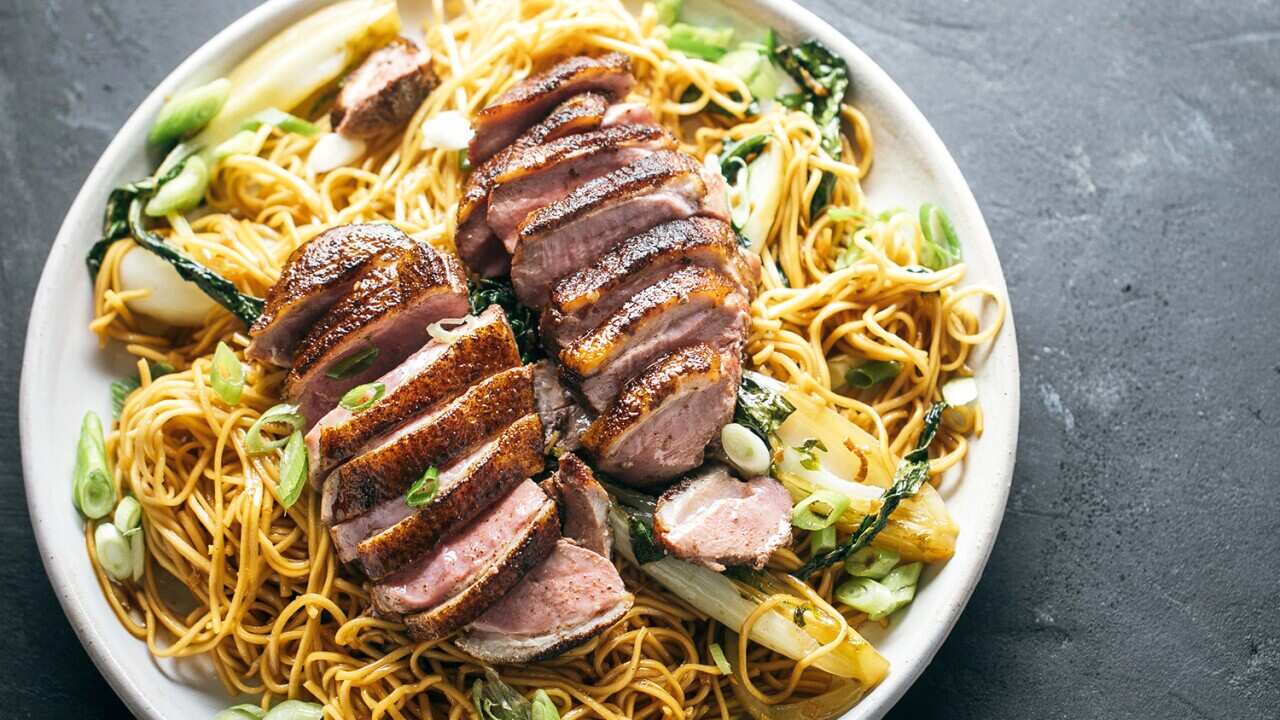 Five-spice duck noodles