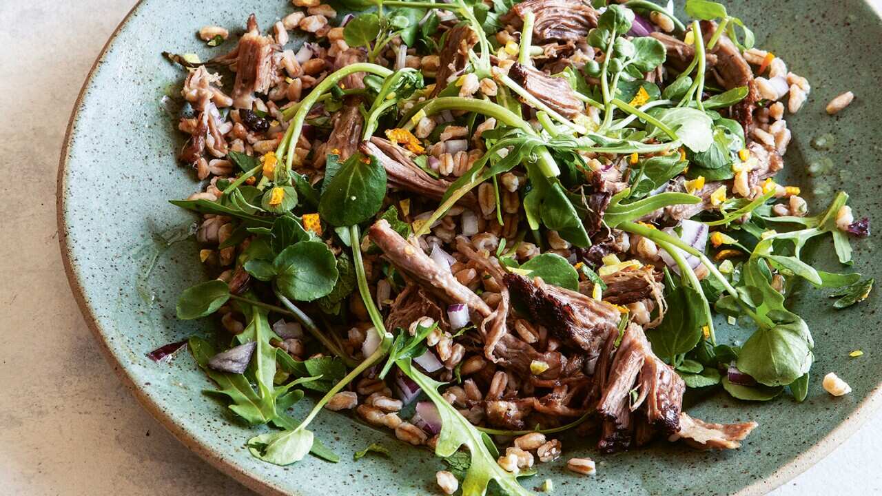 Lamb breast salad