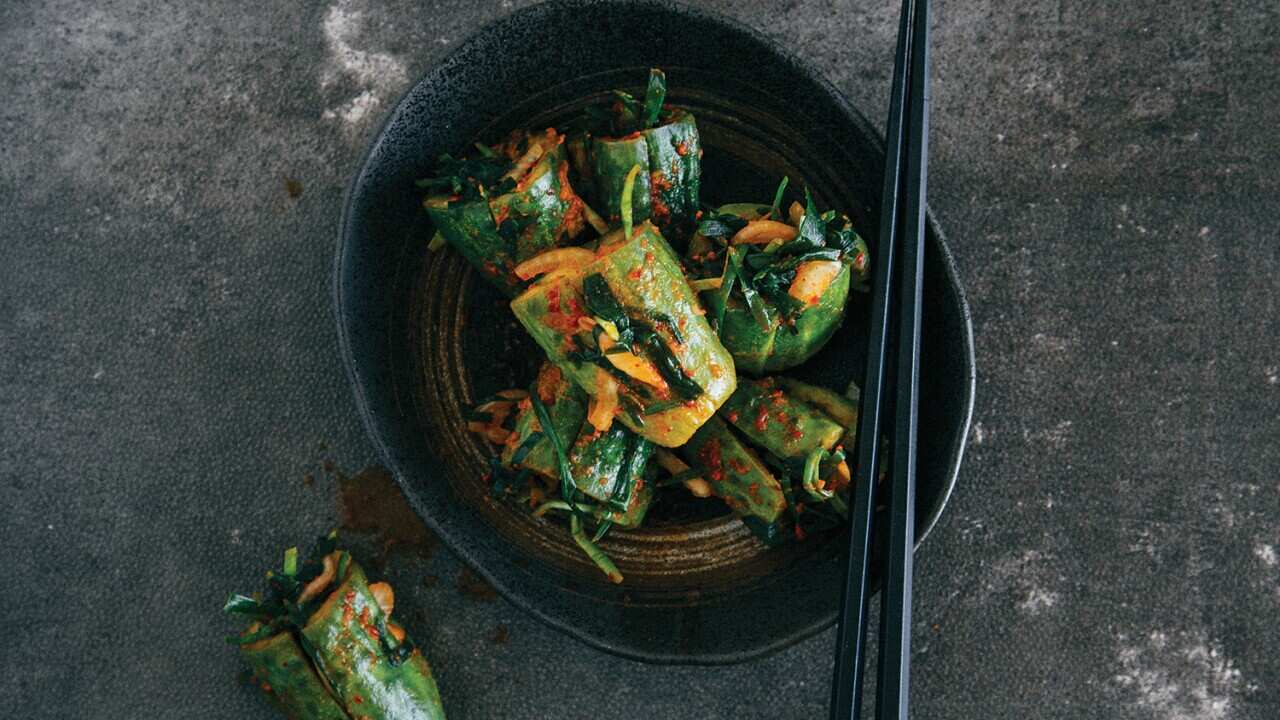 Stuffed cucumber kimchi