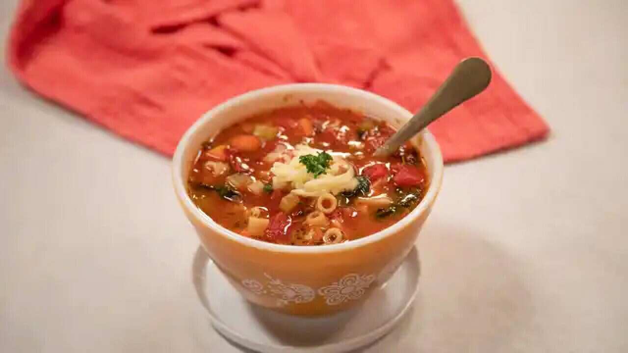 Italian meatball soup