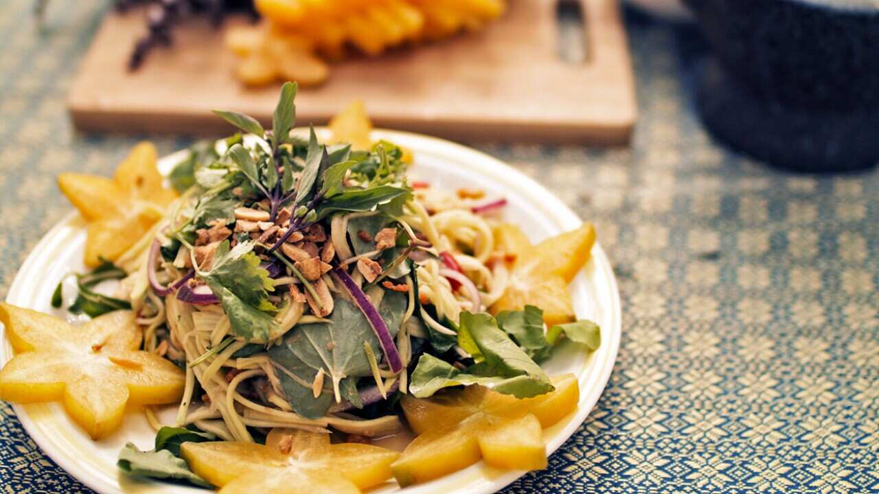 Muy’s Cambodia green mango salad