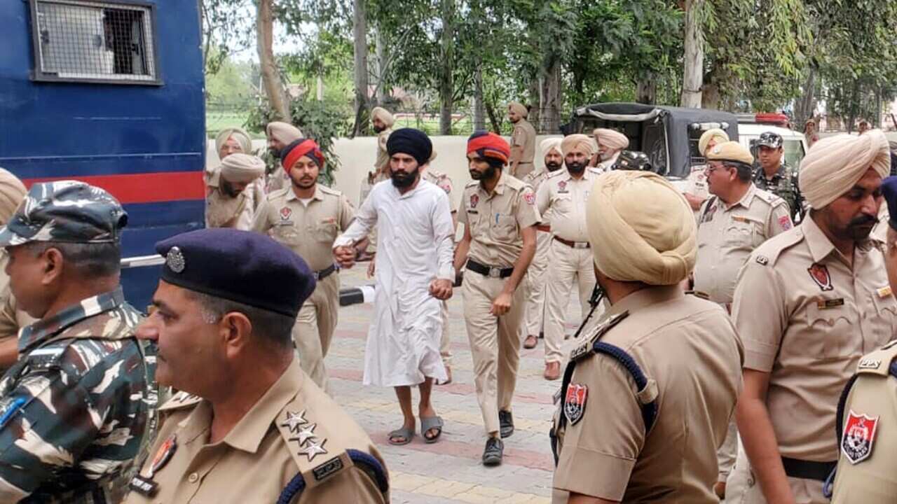 India: Associates Of Waris Punjab De Chief Amritpal Singh Being Presented In Ajnala Court
