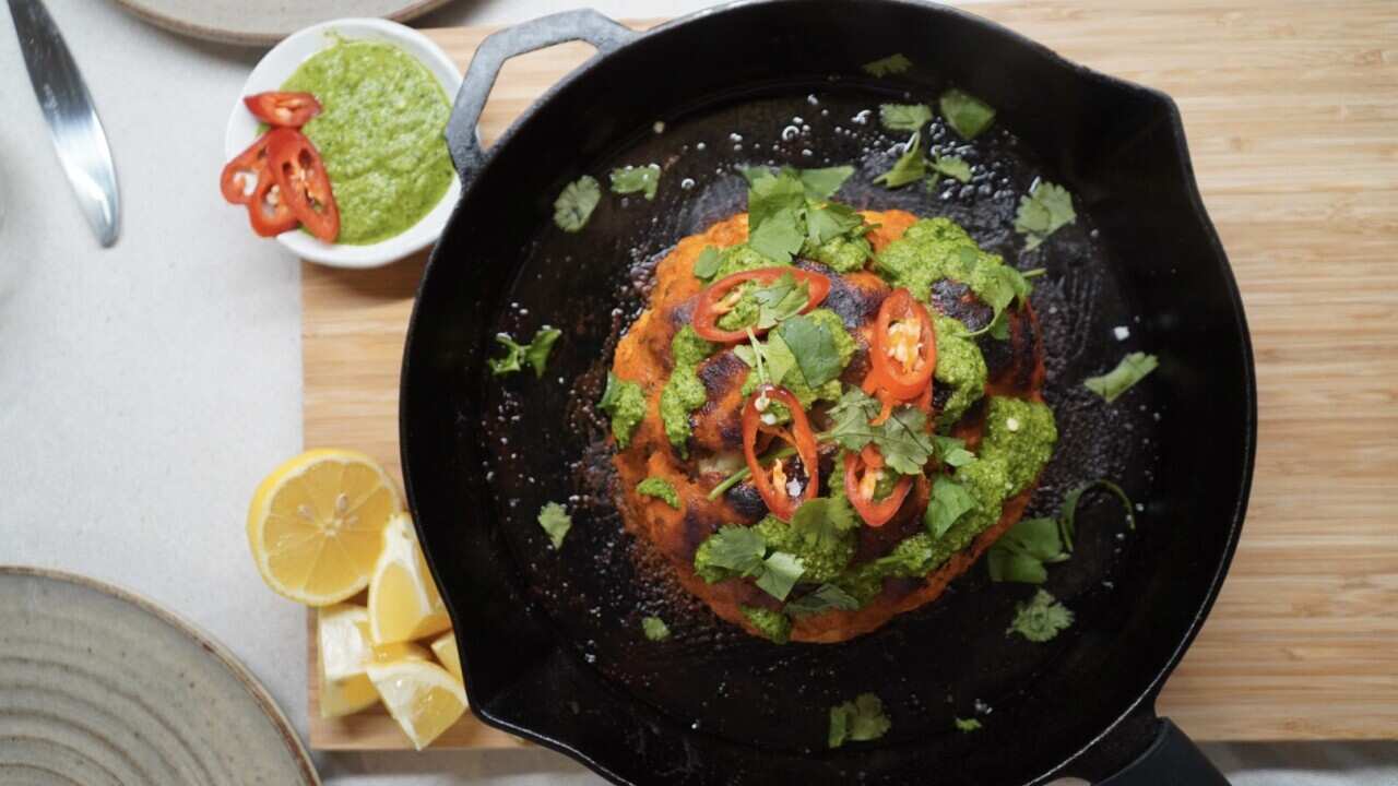Whole roasted tandoori cauliflower SBS Food