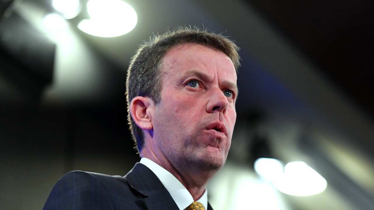 Minister for Education Dan Tehan at the National Press Club in Canberra, Friday, June 19, 2020. (AAP Image/Mick Tsikas) NO ARCHIVING