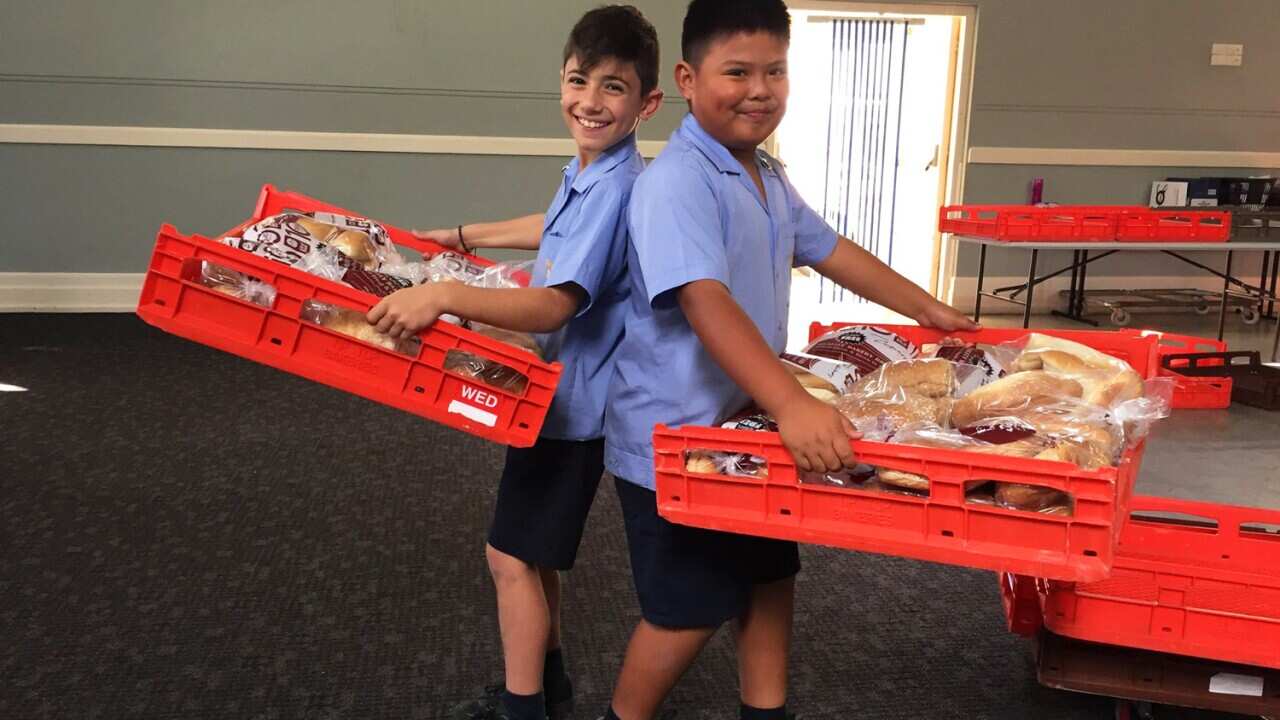 Gift of Bread's volunteers include students from St Brigid’s Catholic Primary School in Marrickville.