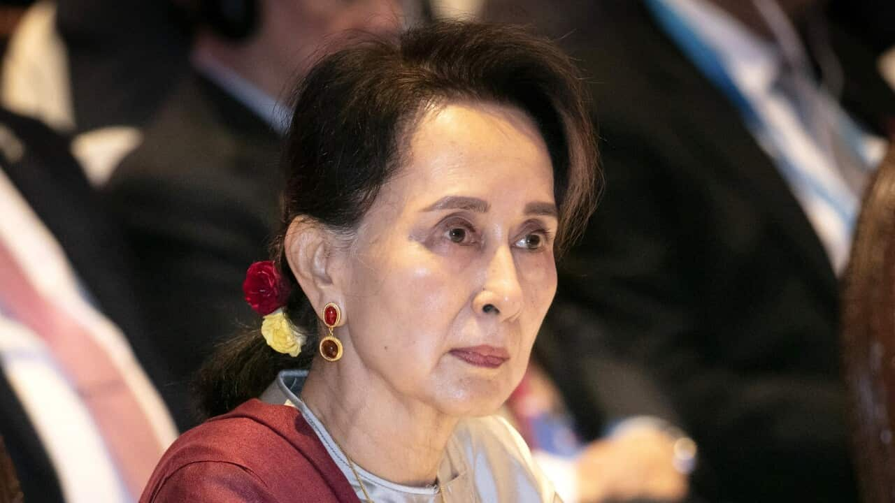  Myanmar's former leader Aung San Suu Kyi.