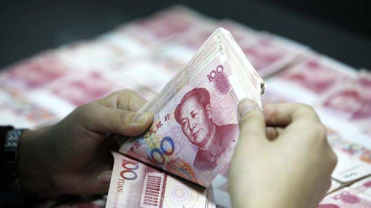  A file image of Chinese money (AAP) 