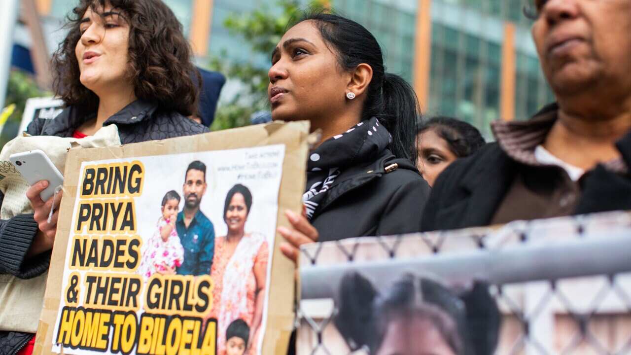 Protesters Rally Against Tamil Asylum Seeker Family Deportation At Federal Court Hearing