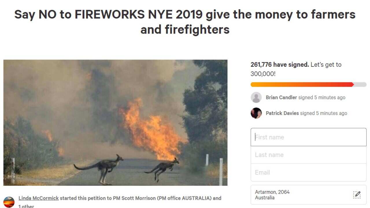 Petition to stop Sydney FIREWORKS NYE 2019