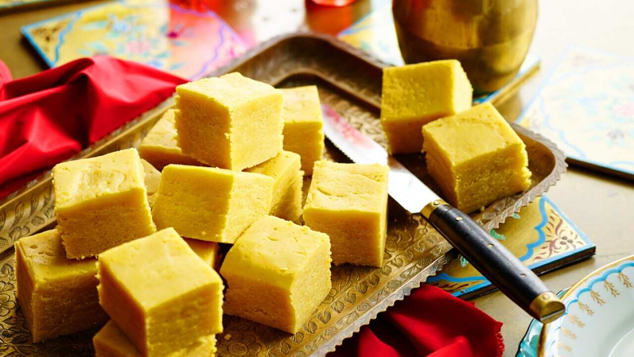 Chickpea fudge (besan ki burfi)