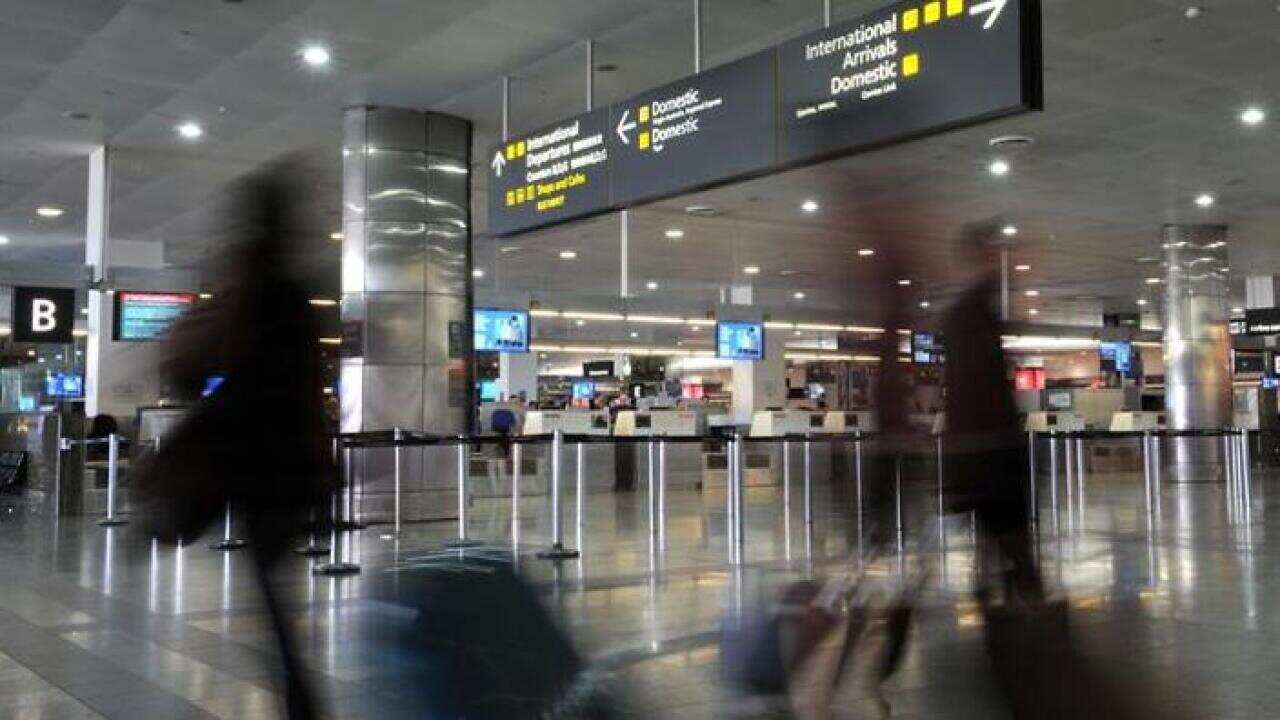 Image of an Australian airport hall