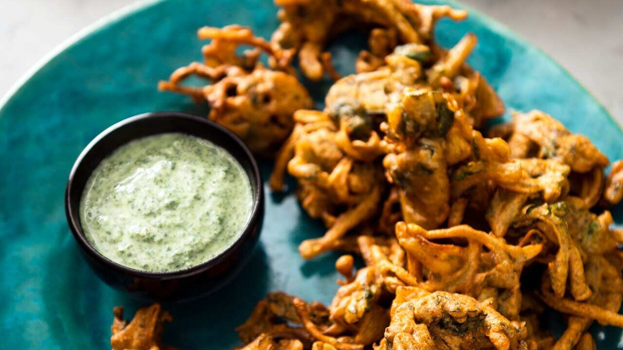 Parveen's onion and potato bhaji