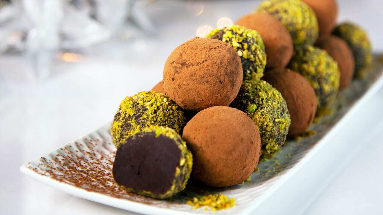 Chocolate brandy truffles