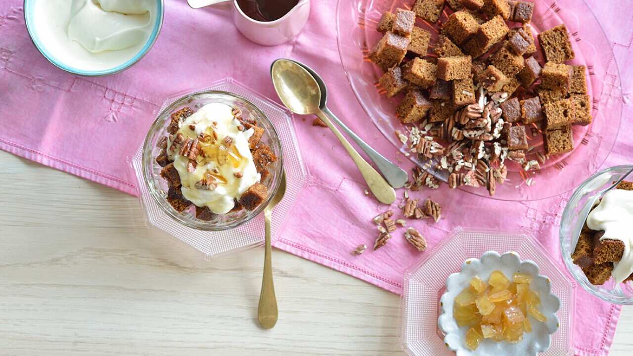 Triple ginger trifle