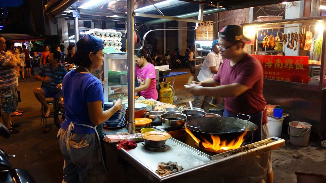 Wok cooking