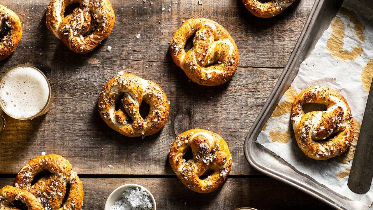 Sourdough pretzels