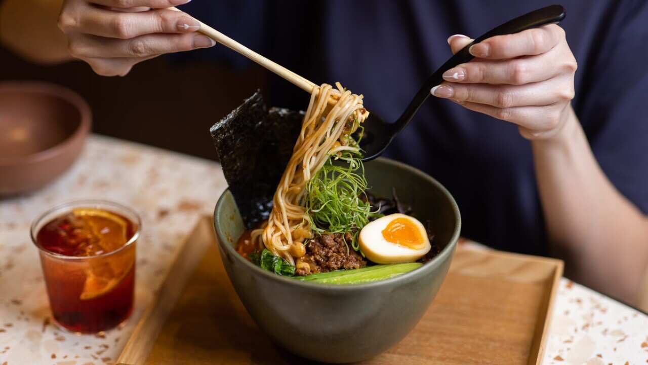 Somen beef noodles