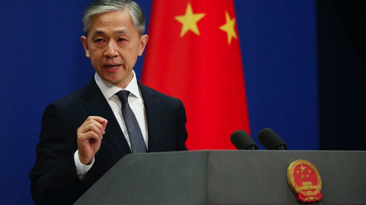 Chinese Foreign Ministry spokesman Wang Wenbin.