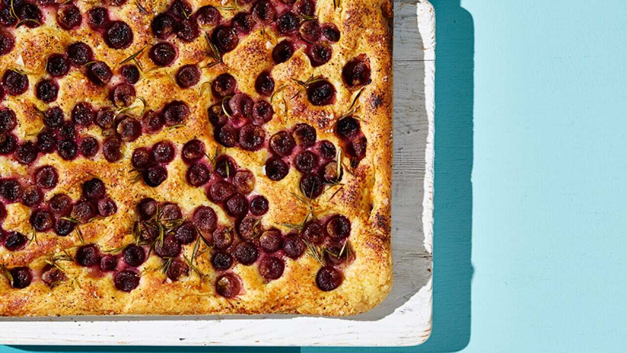 Grape focaccia