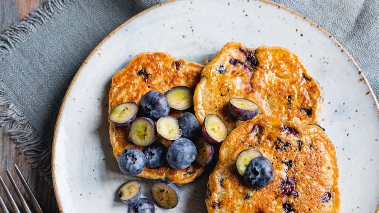 Blueberry pancakes