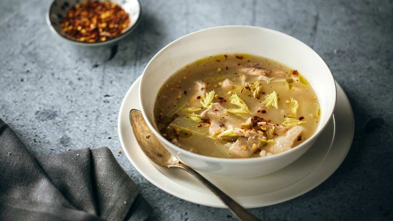 Chicken and celery soup