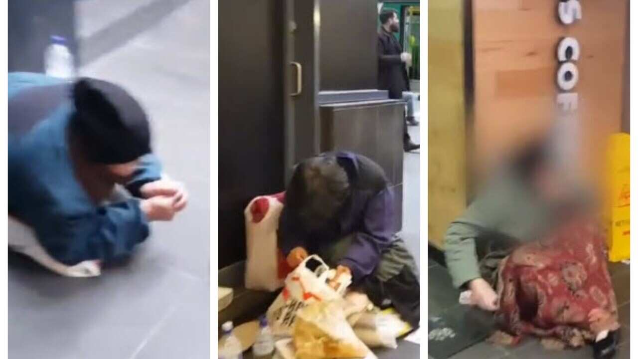 Alleged professional beggars in Melbourne 