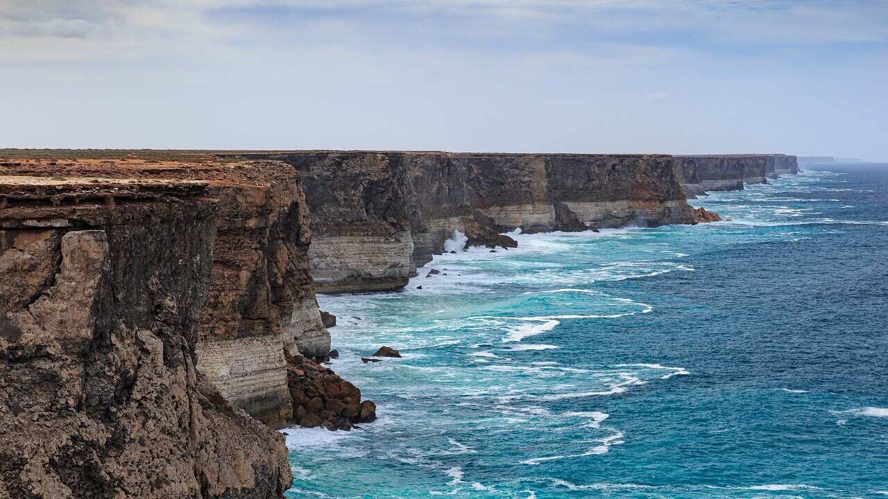 Cliffs at the Great Australian Bight.